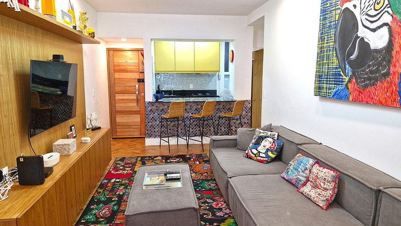 Apartamento novo 2 quadras da praia