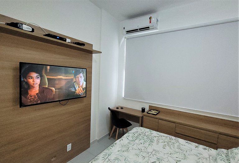 Dormitorio y sala nuevo y silenciosos.