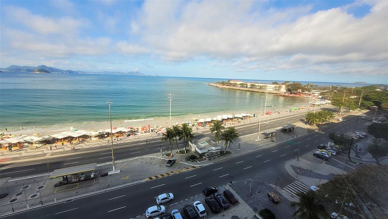 Vista mar en la avenida Atlantica